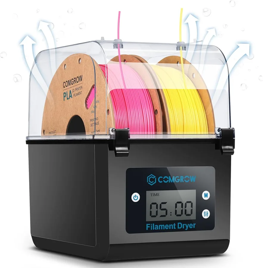 Comgrow 3D Printer Filament Dryer Box, Comgrow 3D Filament Storages, Keeping Filaments Dry During 3D Printing, Compatible wit