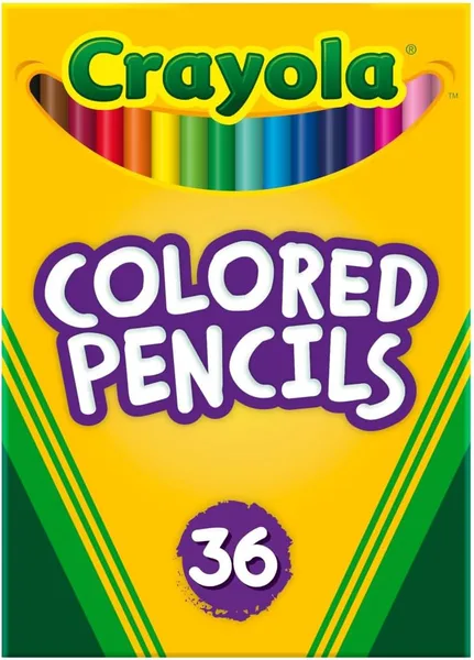 Crayola Colored Pencils (36ct), Kids Pencil Set, Pre-Sharpened Coloring Book Pencils for Kids & Adults, Arts & Crafts Supplie