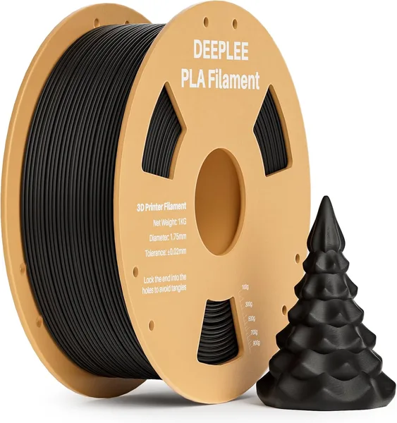 DEEPLEE PLA 1.75mm 3D Printer Filament, Dimensional Accuracy +/- 0.02mm, Neatly Wound, No Clogging, Vacuum Package, Fits for