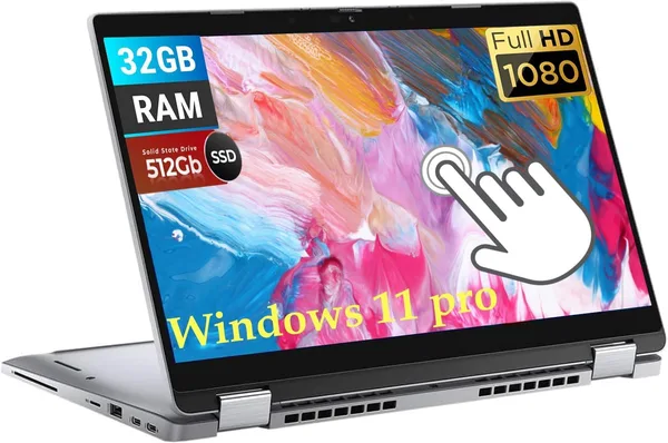 Dell Latitude 5320 2-in-1 Touchscreen, 13.3" FHD (1920x 1080), Intel i7-1185G7 (3.0-4.8GHz), 32GB RAM, 512GB SSD, Backlit Key