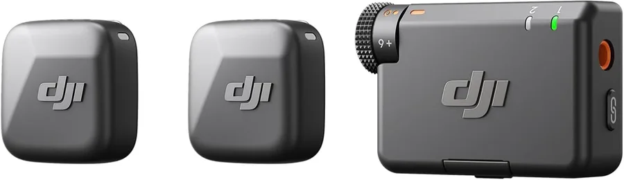 DJI Mic Mini (2 TX + 1 RX), Ultralight, Detail-Rich Audio | Noise Cancelling, Automatic Limiting, Wireless Microphone for Camera/iPhone/Android, Vlog, Streaming, 400m Transmission
