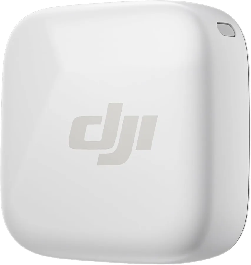DJI Mic Mini Transmitter (Arctic White), Ultralight, Detail-Rich Audio | DJI OsmoAudio, Noise Cancelling, Wireless Microphone for Camera/iPhone/Android, Vlog, Streaming