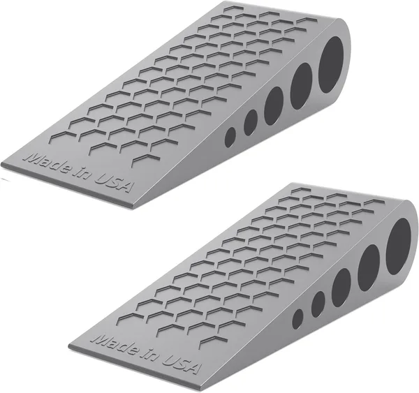 Door Stoppers for Bottom of Door Premium Floor Rubber Door Stop Wedge Made in USA Heavy Duty Honeycomb Design for Carpet, Til
