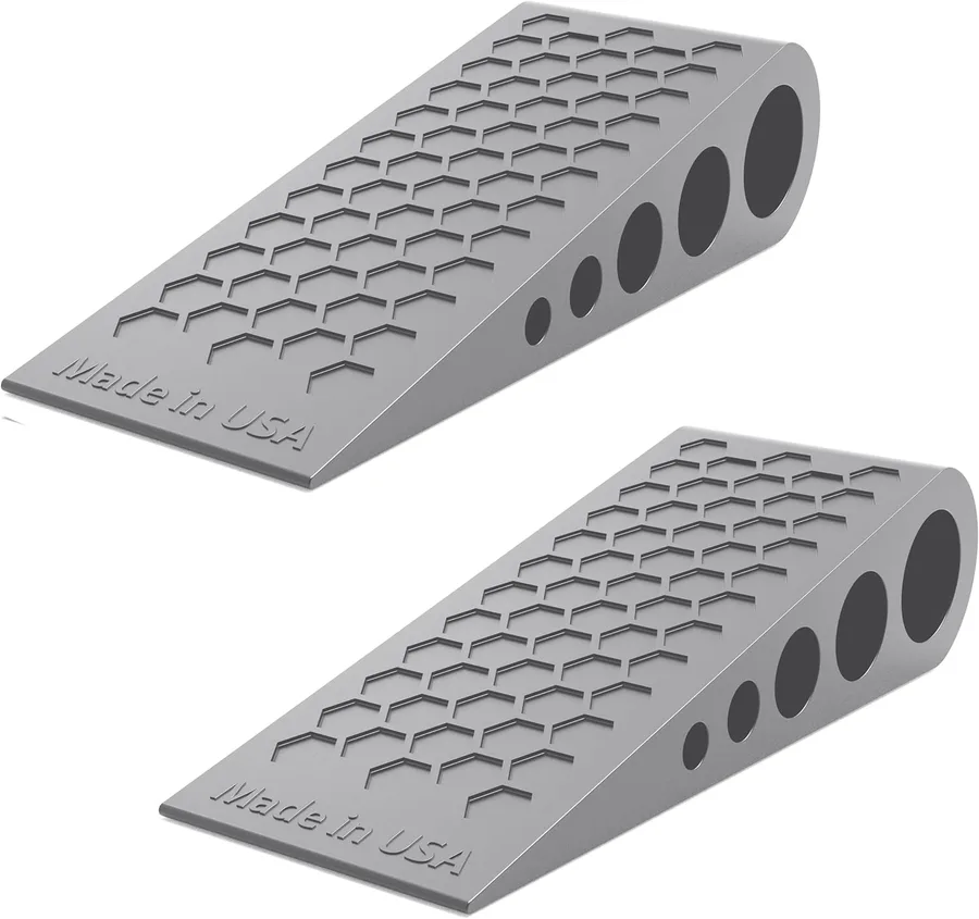Door Stoppers for Bottom of Door Premium Floor Rubber Door Stop Wedge Made in USA Heavy Duty Honeycomb Design for Carpet, Til
