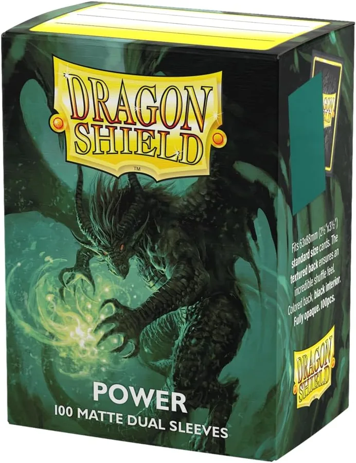 Dragon Shield | Matte Dual Standard Size Card Sleeves | 100 CT - Smooth & Tough Premium TCG Sleeves - Compatible with Pokemon