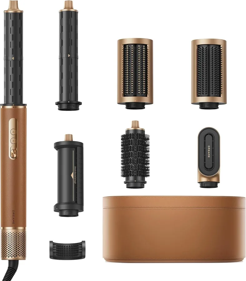 DREAME AirStyle Pro 7-in-1 Hair Styler & High Speed Dryer | Snap-on Attachments for Curling, Smoothing, Volumizing | Fast Drying, Frizz Control, Cool Shot (Renewed)
