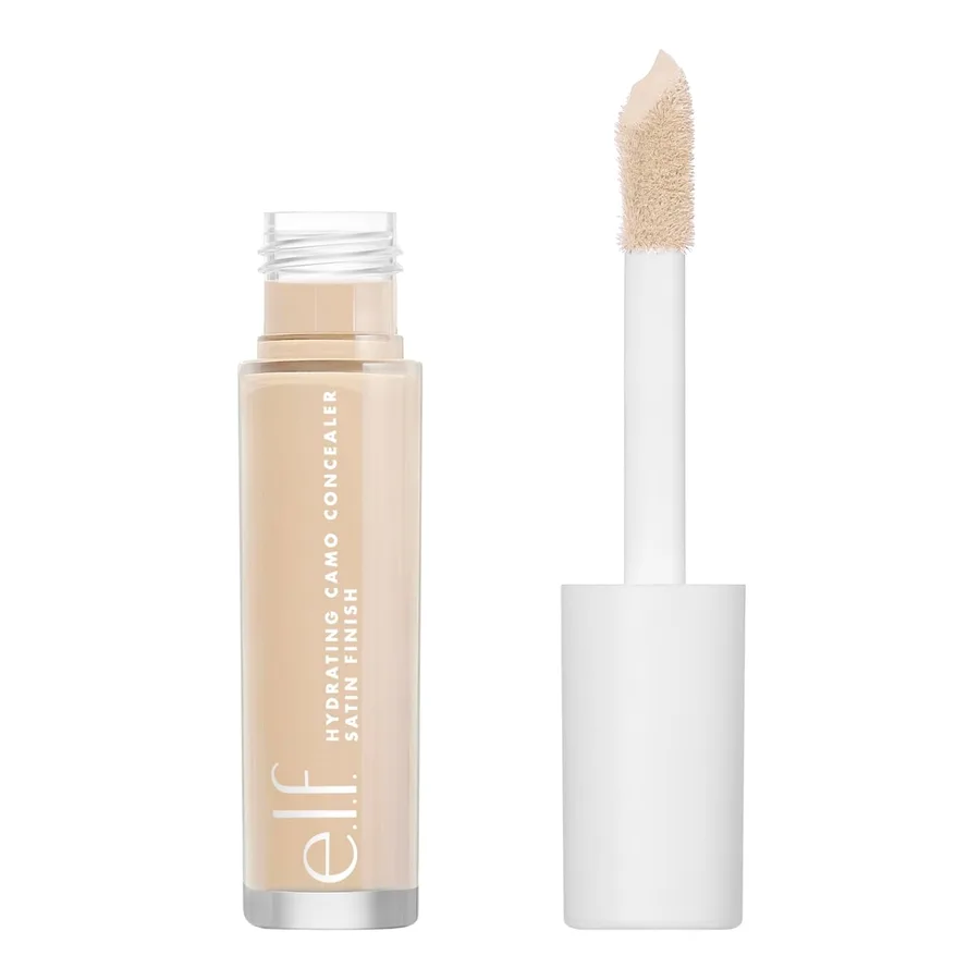 e.l.f. Hydrating Camo Concealer, Covers Blemishes & Under-Eye Circles, Full-Coverage & Delivers A Satin Finish, Vegan & Cruel
