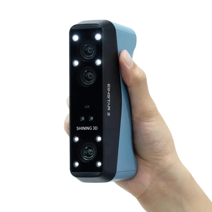 EINSTAR 2 Wireless 3D Scanner, 17 Parallel Lines Blue Laser and VCSEL Infared Light Support 3D Scanning Small to Large Object