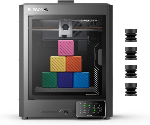 ELEGOO Centauri Carbon 3D Printer, CoreXY 500mm/s High Speed Printing with Auto Calibration, 320°C Nozzle and Built-in Camera