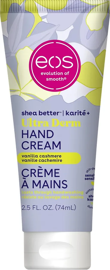 eos Shea Better Hand Cream - Vanilla Cashmere Hand Lotion | Instant Hydration + Lasting Protection | 2.5 oz