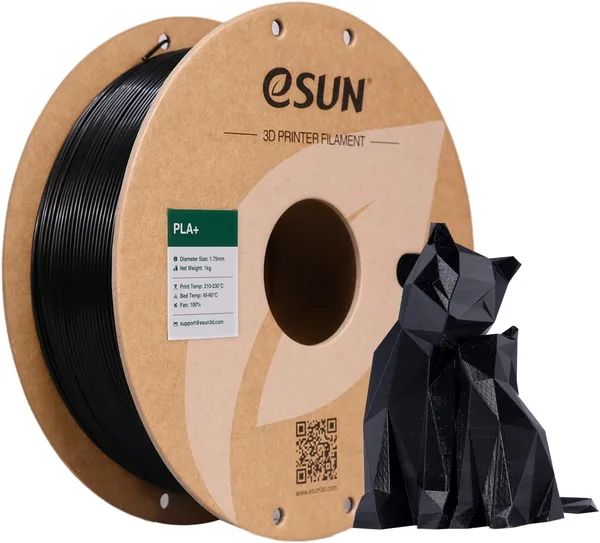 eSUN PLA+ Filament 1.75mm, 3D Printer Filament PLA Plus, Dimensional Accuracy +/- 0.03mm, 1KG Spool (2.2 LBS) 3D Printing Fil