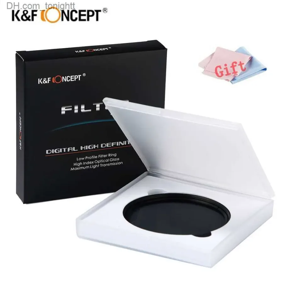 Filters K F CONCEPT ND2-400 nd filter 37/40.5/43/46/49/52/55/62/67/72/77mm Adjustable Neutral Density Fader Variable Camera Lens Filter Q230905