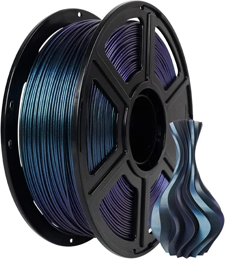 FLASHFORGE PLA Filament 1.75mm +/- 0.02mm Burnt Titanium, Color Changeable 3D Printer Filament 1kg (2.2lbs), Chameleon Changi