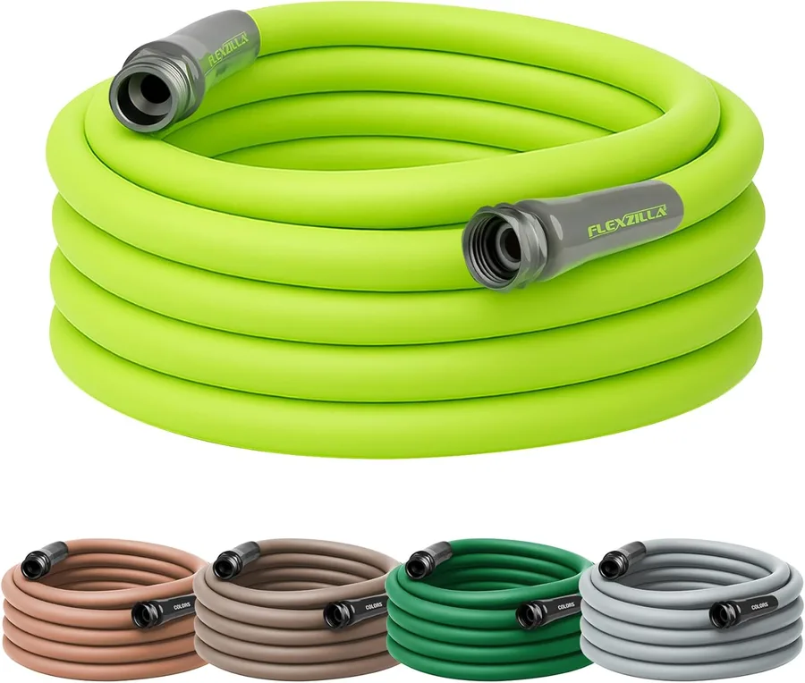 Flexzilla Garden Hose 5/8 in. x 50 ft., Lightweight All-Weather Water Hose, Durable and Flexible, Leak-Free Connections