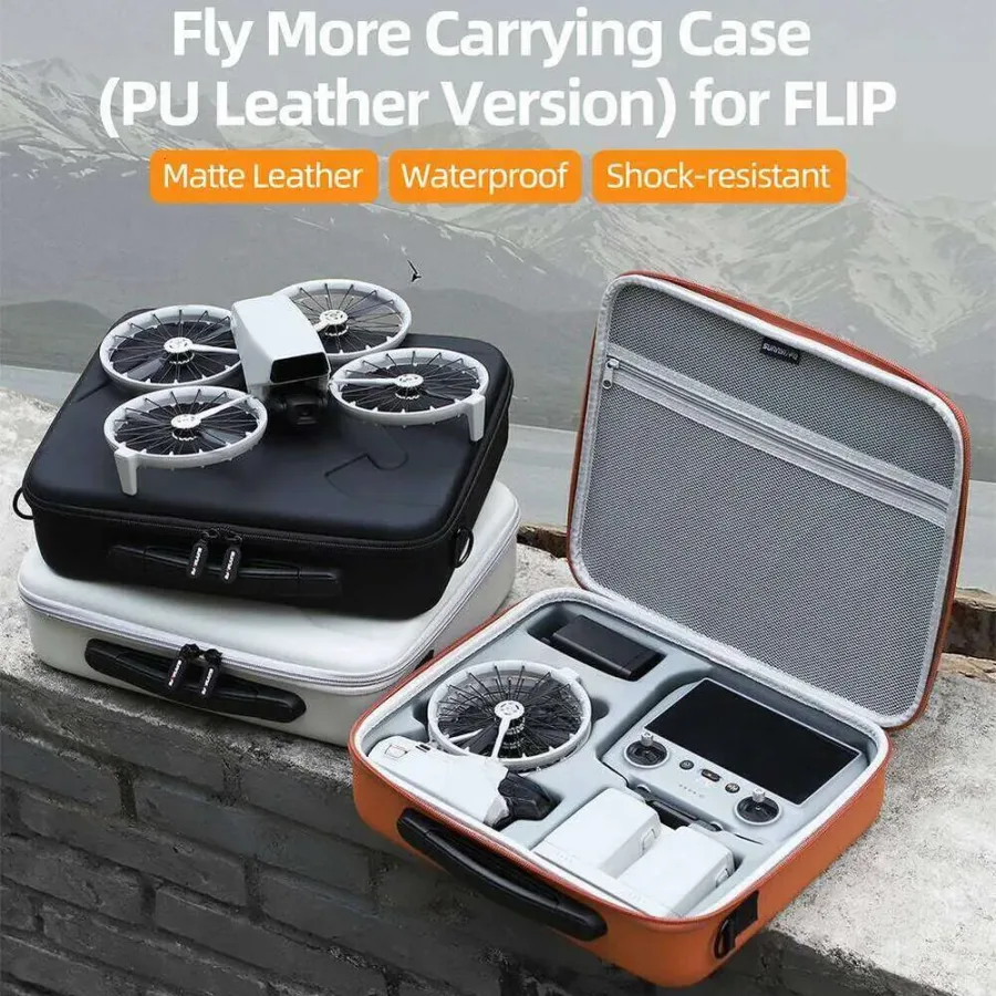 for DJI Flip RC 2/RC-N3 and Batteries Portable Travel Shoulder Bag Shockproof Storage Case Drone Accessories