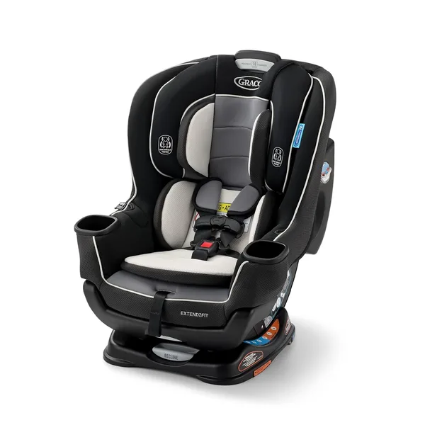 Graco Extend2Fit Convertible Car Seat, Rear and Forward Facing Car Seat with Adjustable Extension Panel for Extra Legroom, Gr