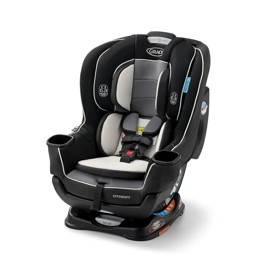 Graco Extend2Fit Convertible Car Seat, Rear and Forward Facing Car Seat with Adjustable Extension Panel for Extra Legroom, Gr
