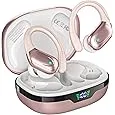 HAOYUYAN Wireless Earbuds, Sports Bluetooth Headphones, 80Hrs Playtime Ear Buds with LED Power Display, Noise Canceling Heads