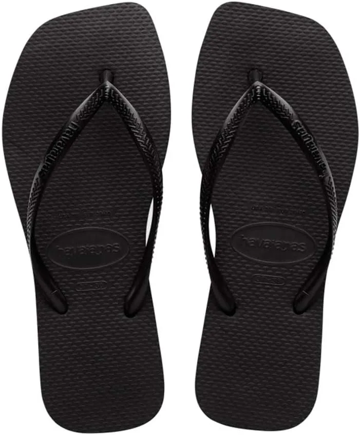 Havaianas Women's Slim Square Solid Flip Flops