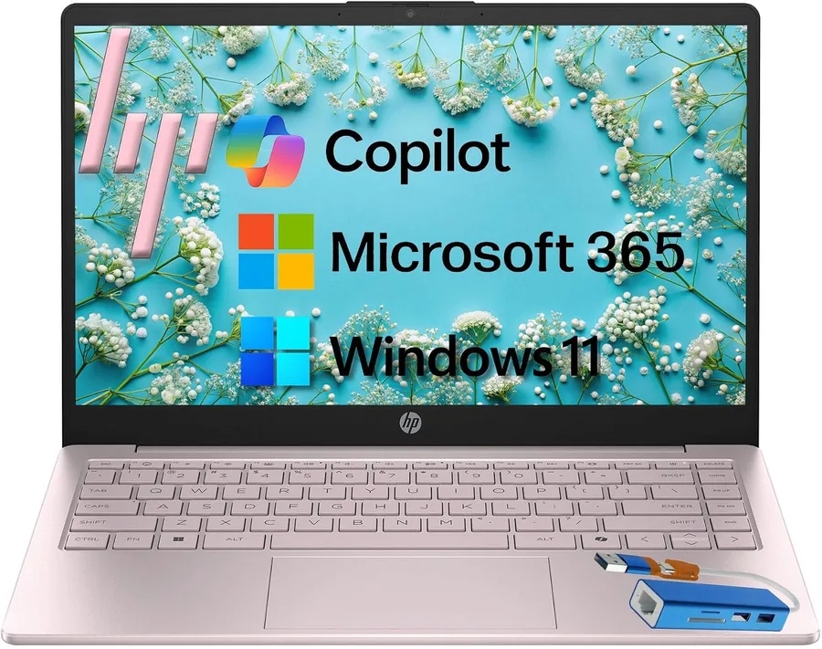 HP 15.6" FHD Laptop 2026 Edition with Copilot AI, 8GB RAM, 256GB SSD, Intel Processor, Long Battery Life, Lightweight 3.64 lb