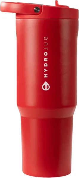 HydroJug Sport 40 oz Insulated Stainless Steel Water Bottle, Alumni Red