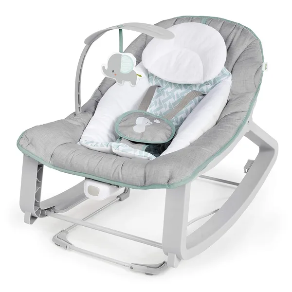 Ingenuity Keep Cozy 3-in-1 Grow with Me Vibrating Baby Bouncer, Seat & Infant to Toddler Rocker, Vibrations & -Toy Bar, 0-30