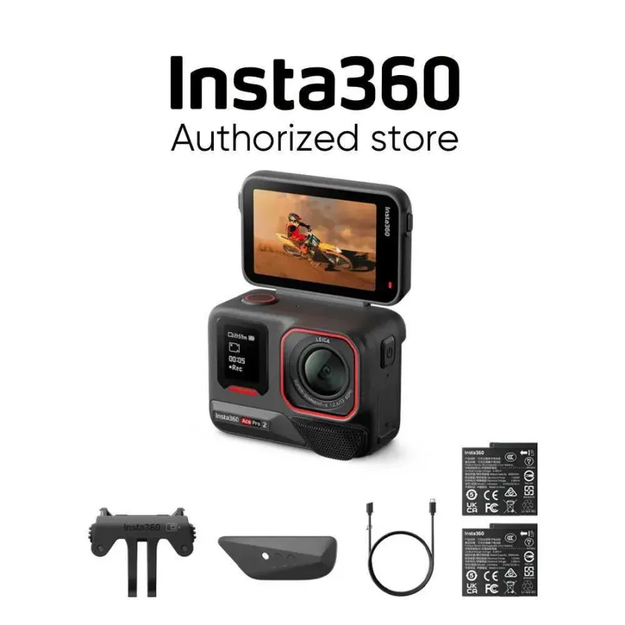 Insta360 Ace Pro 2 8K AI Powered Action Cam - Dual Battery Standard Bundle X250210