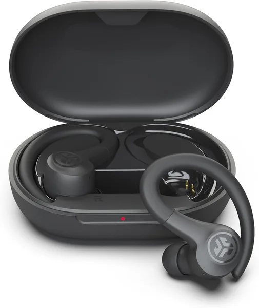 JLab, Go Sport+, True Wireless Workout Earbuds, Bluetooth Sport Earbuds, Clear Calling, Graphite
