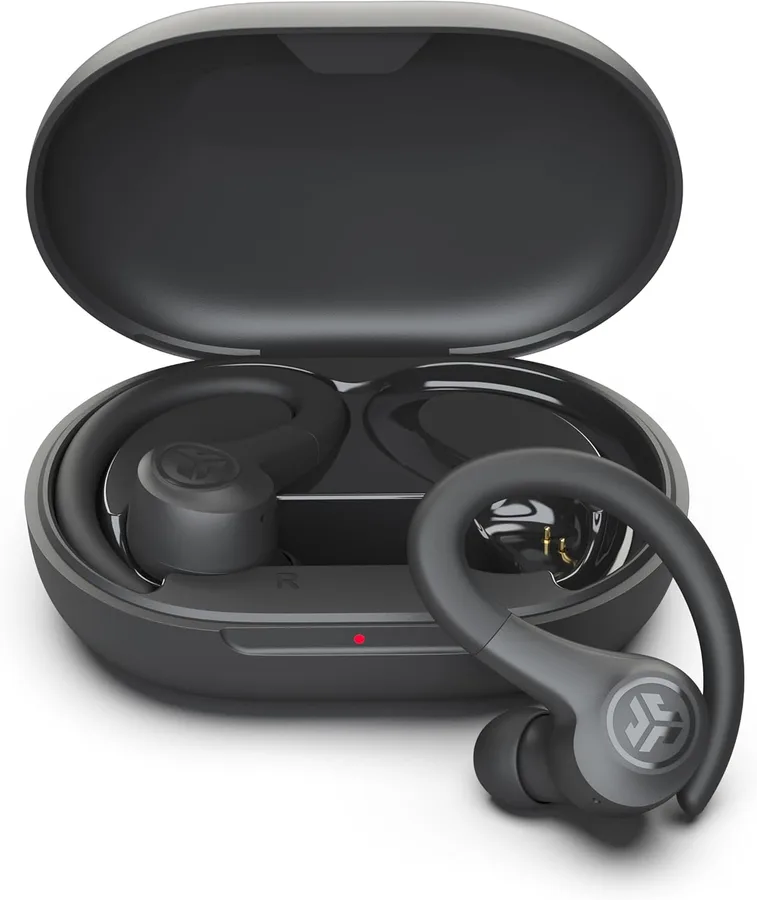 JLab, Go Sport+, True Wireless Workout Earbuds, Bluetooth Sport Earbuds, Clear Calling, Graphite