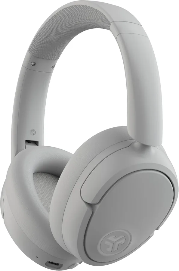 JLab JBuds Lux ANC, Over Ear Headphones, Active Noise Cancelling, Bluetooth, Cloud White