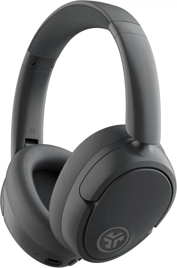 JLab JBuds Lux ANC, Over Ear Headphones, Active Noise Cancelling, Bluetooth, Graphite