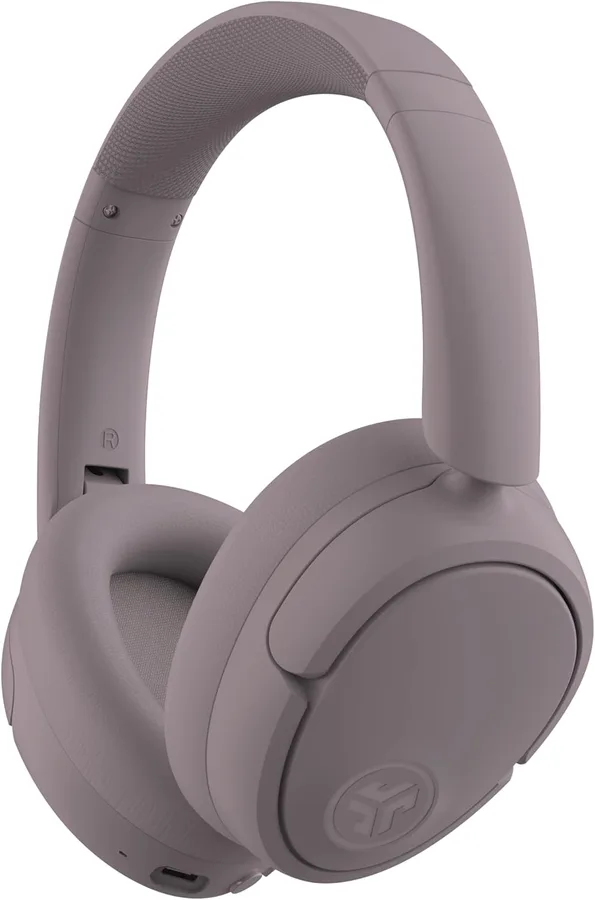 JLab JBuds Lux ANC, Over Ear Headphones, Active Noise Cancelling, Bluetooth, Mauve