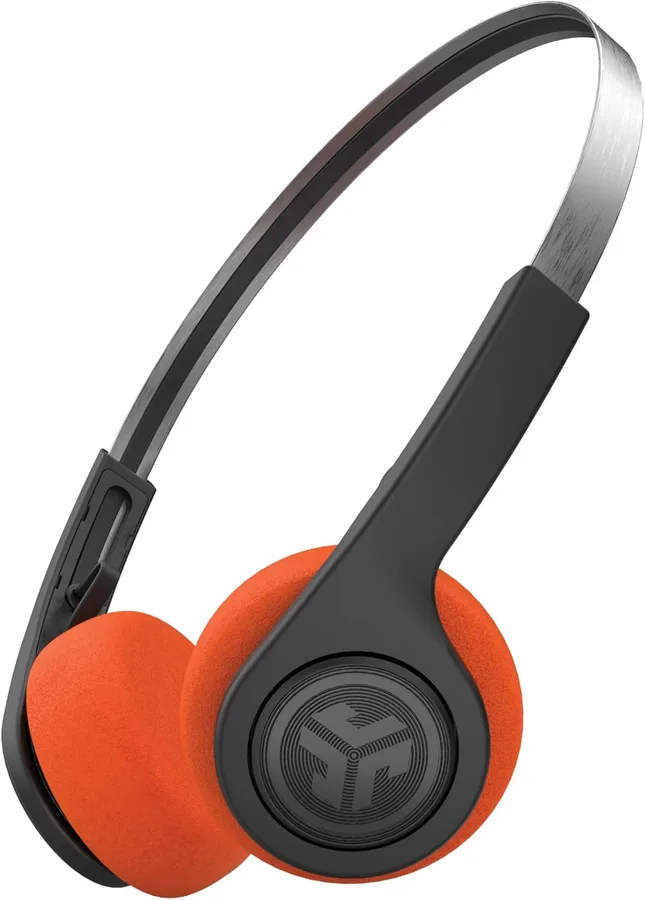 JLab, Rewind 2, Retro Wireless on-Ear Headphones, Bluetooth multipoint, EQ3, Google Fast Pair, Be Aware, Wireless Sharing, Bl