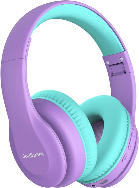 JoySpark Kids Bluetooth Headphones, Lightweight Wireless Headphones for Kids, 85/94dB Volume Limited, 60 Hours Playtime, Blue