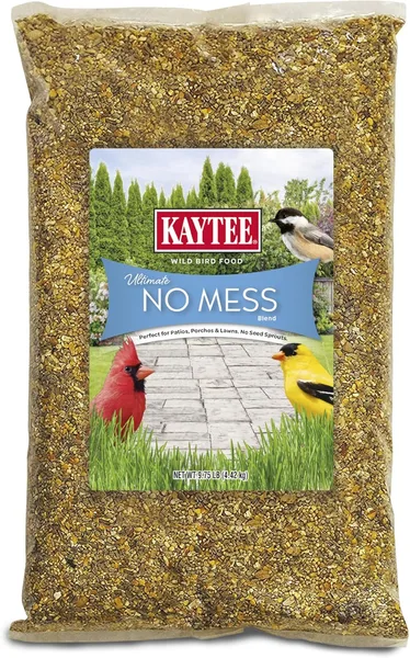 Kaytee Ultimate No Mess Food, Wild Bird Seed for Outside Feeders, Grosbeaks, Cardinals, Nuthatches, Woodpeckers & More, 9.75