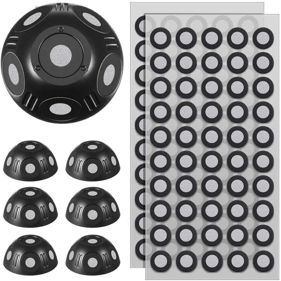 Kingdder 6 Pcs 3D Scan Markers Set 6 Sided 100 Point 6.0 mm 3D Scan Markers Dot Stickers Scanning Spray Scanner Turntable Com