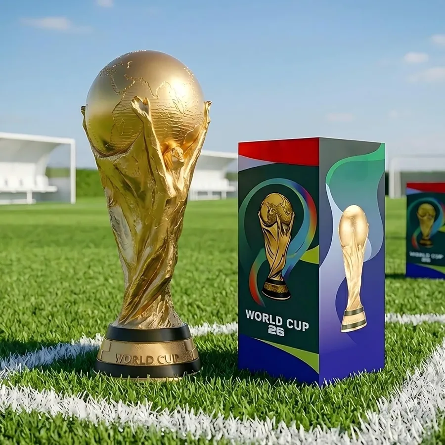 Kliveco World Cup Trophy Replica for 2026, Soccer Football Fan Souvenirs & Collections, Home Office Desktop Decor & Gift for