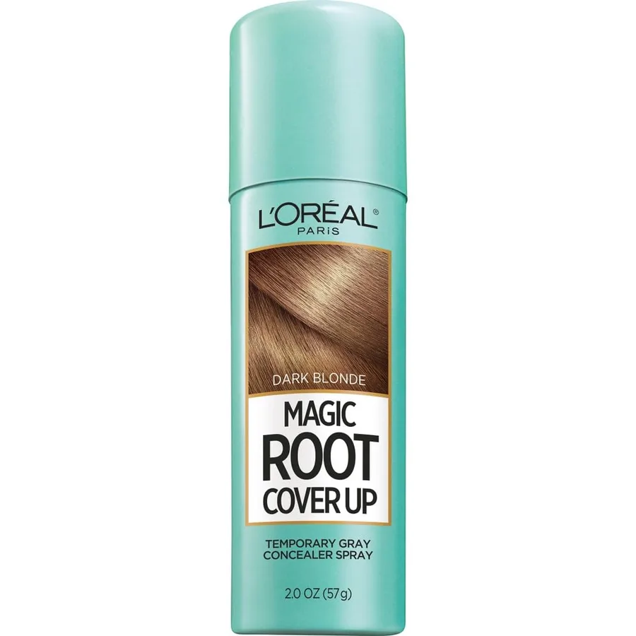 L'Oreal Paris Magic Root Cover Up Gray Hair Spray, 100% Gray Hair Coverage with Buildable, Lightweight, Transfer-Resistant, a