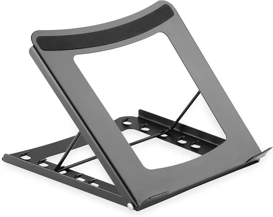 Laptop Stand - Adjustable in 5 Positions - for 10" to 15" Laptops - Durable Steel - Black