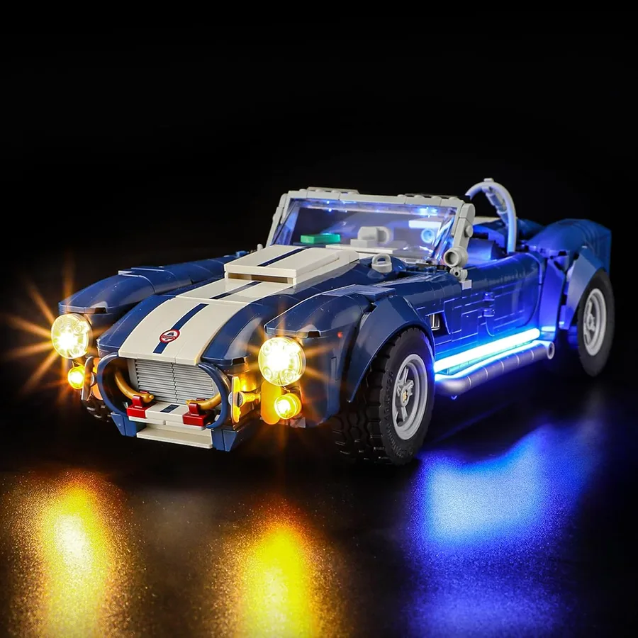 LED Light for Lego-10357 Icons Shelby Cobra 427 S/C Building Blocks Model (Lego Set NOT Included)