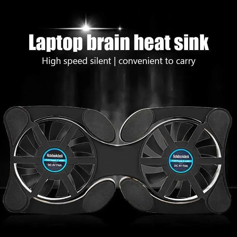 Mini Laptop Stand Fan Notebook Foldable Folding USB Fan Cooler Notebook Cooling Pad Radiator Cooler Master Computer AccessoriesXJ250214