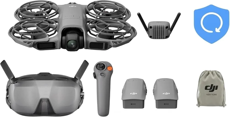 Neo 2 Motion Fly More Combo With RC Motion 3 & Goggles N3, (Including 1-Year DJI NYC Care Plan) Stable Transmission With Digital Transceiver, 4K Drone for Beginners, FPV Flying, 3 Batteries