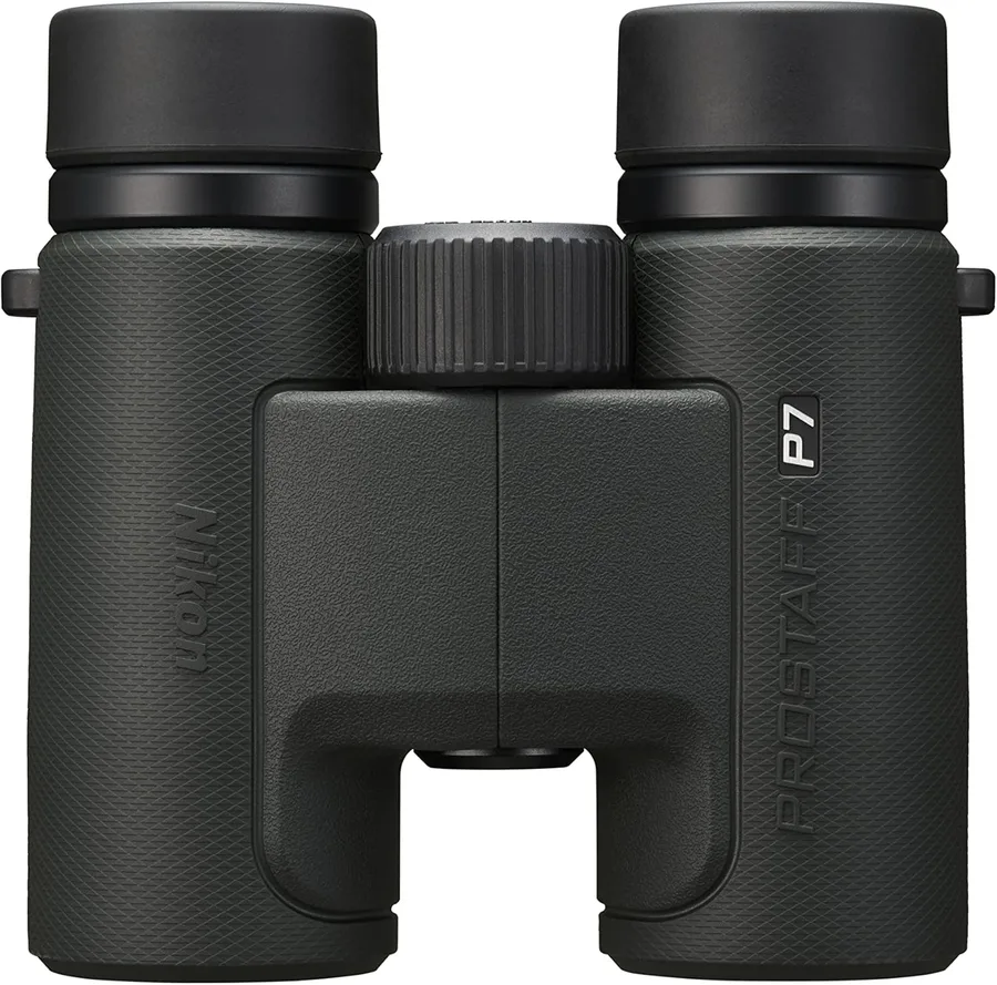 Nikon PROSTAFF P7 8x30 Binocular | Waterproof, fogproof, rubber-armored compact Binocular, oil & water repellent coating & locking diopter | Official Nikon USA Model | 8.7 Degree Angle of View, waterproof down to 3, long eye relief Lead and arsenic-free eco-glass