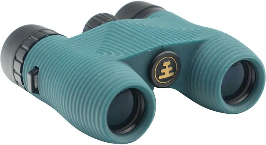 Nocs Provisions Standard Issue 10x25 Waterproof Binoculars | Lightweight, Compact, 10x Magnification, Wide View, Multi-Coated Lenses for Bird Watching, Hiking, Camping, and Outdoor Activities - Blue