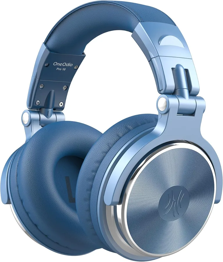 OneOdio Wired DJ Hi-Res Over-Ear Headphones for PC, Keyboard Guitar - SB | headphone with 50mm drivers, dual 3.5mm and 6.35mm jacks for studio monitoring, recording, podcasting, mixing and DJ use.