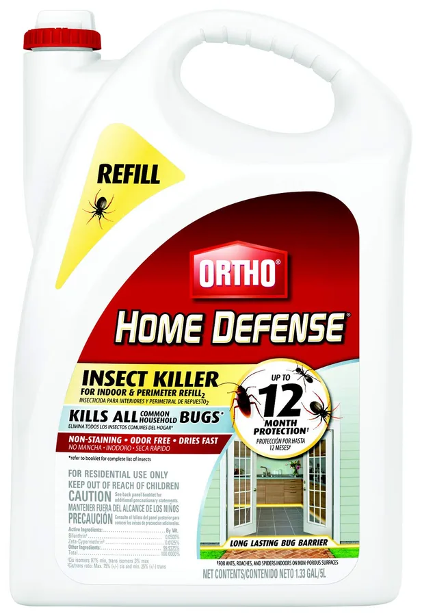 Ortho Home Defense Insect Killer for Indoor & Perimeter Refill2, 1.33 gal. | Bug KillerRefill, Kills Ants, Roaches and Spiders, Use in Kitchens, Bathrooms and Home Perimeter
