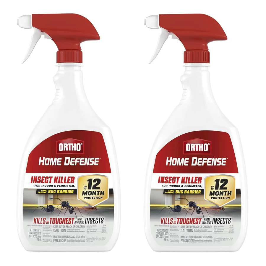 Ortho Home Defense Insect Killer for Indoor & Perimeter2, 24 oz. (2-Pack) | Ready-To-Use Bug Killer, Kills Ants, Roaches and Spiders, Use in Kitchens, Bathrooms and Home Perimeter