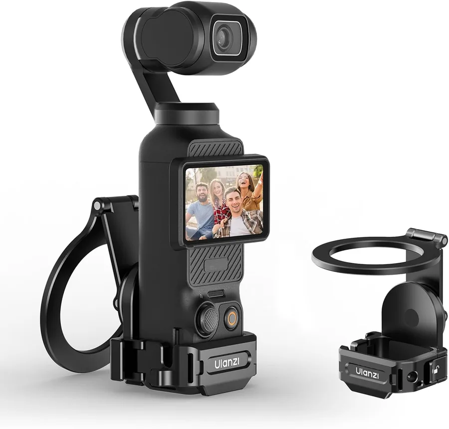 PM01 Magnetic Mount Stand Compatible with DJI OSMO Pocket 3/4/4P | Aluminium Expansion Camera Holder with Cold Shoe and 1/4'' Mount,181/270/360° Adjustment Magnetic Adapter Xtra Accessories