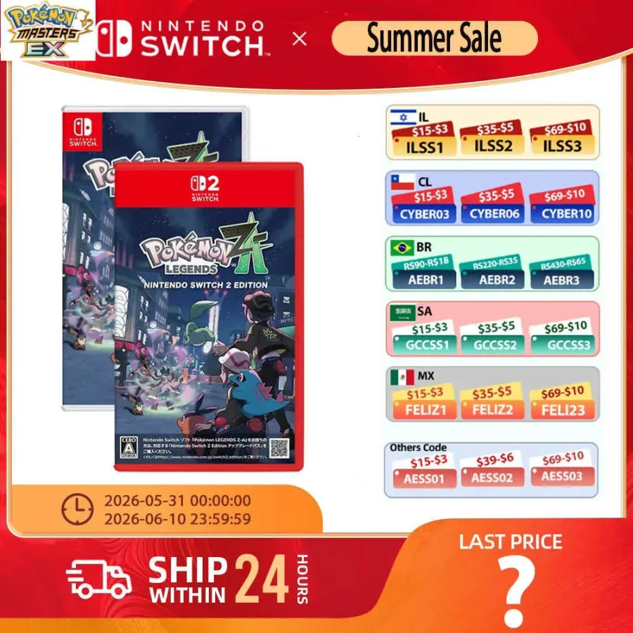 Pokemon Legends Z-A - Nintendo Switch 2 Games Cartridge Physical Card TV Tabletop Handheld L2606210F2W