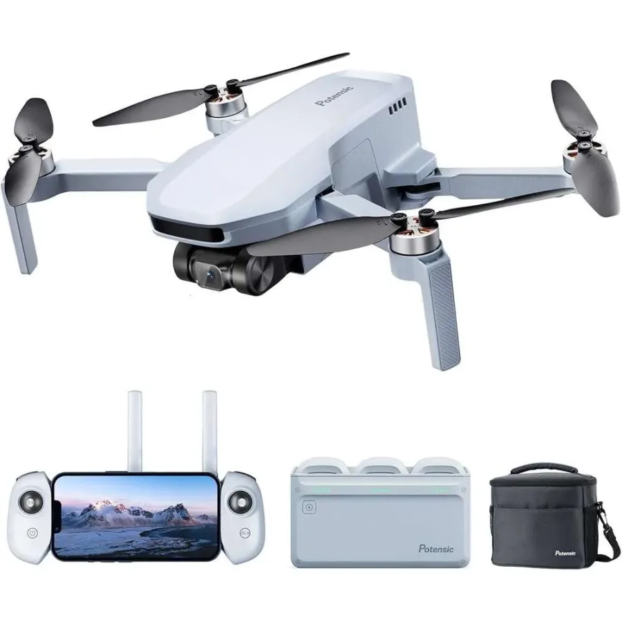 Potensic ATOM SE GPS Drone With 4K EIS Camera, Under 249G, 93 Mins Flight, 4Km FPV Transmission, Brushless Motor, Max Speed 16M/S, 60W Fast Parallel Charging